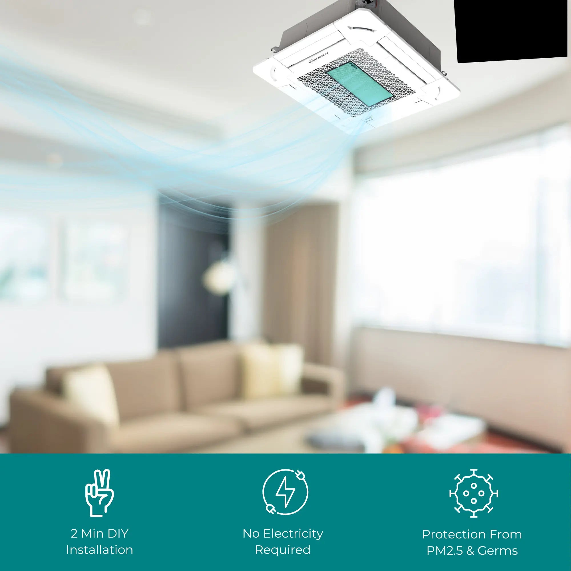 Air Purifier for Cassette AC