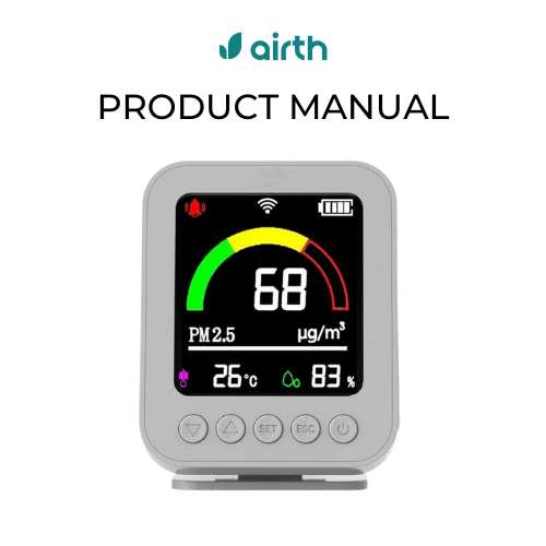 Smart Air Quality Monitor Manual Front Page