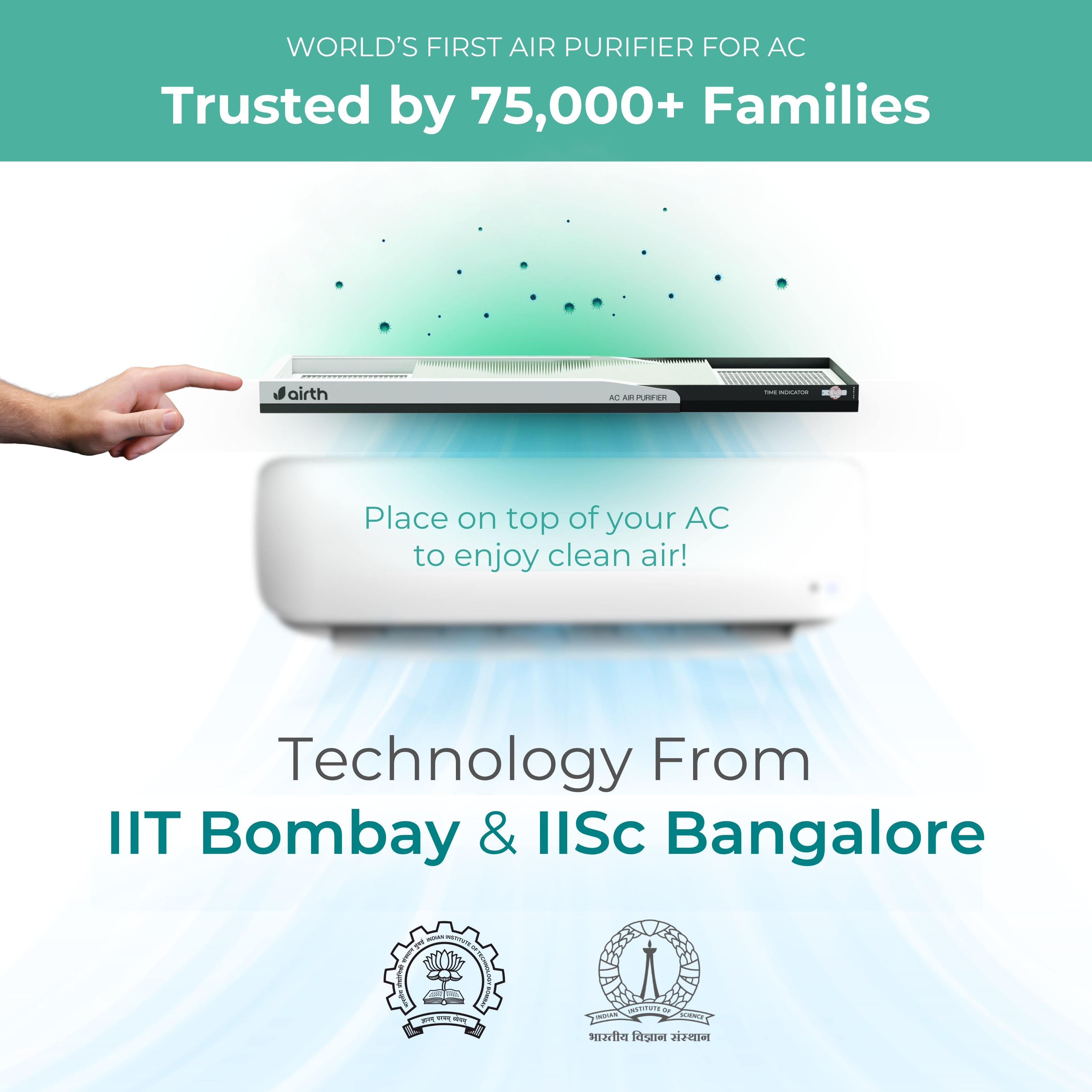 Air Purifier For Split AC- FILTRIX Technology